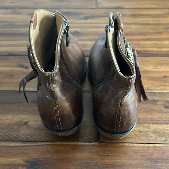 Lucchese Leather Ankle Boots - Picture 3 of 5